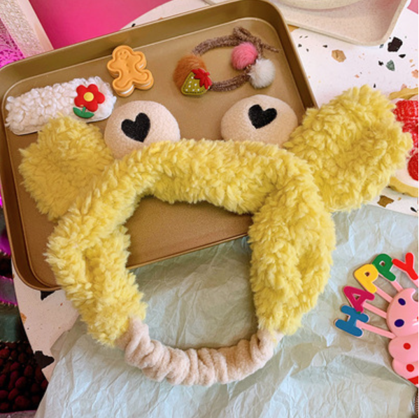 New cartoon headband (yellow) (size 20*18.5CM)