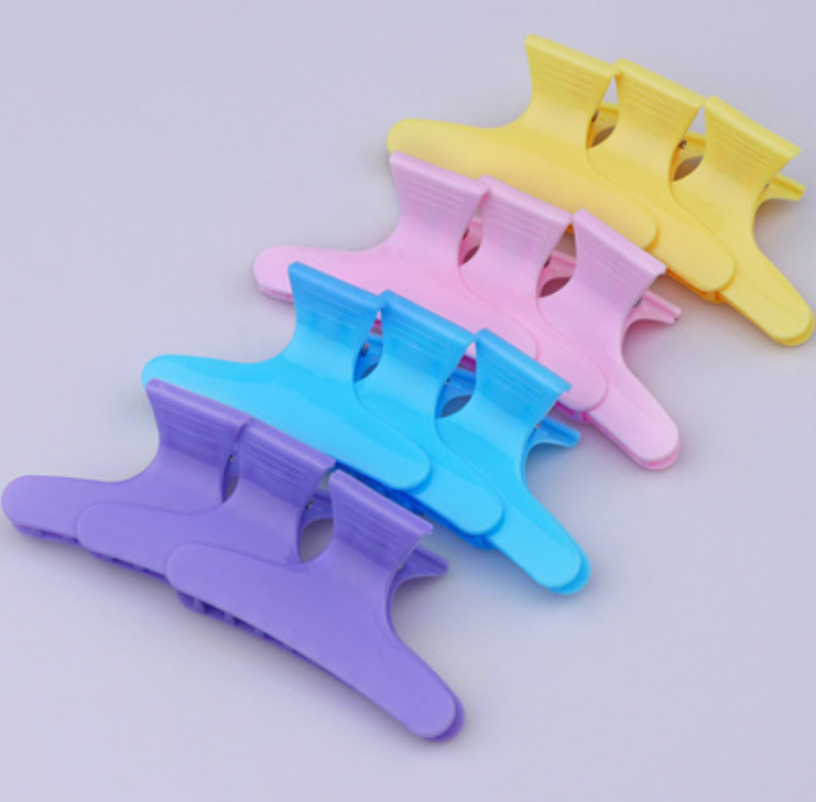 New simple butterfly hair clips (mixed colors [12 pieces] size: 8cm*4.5cm)