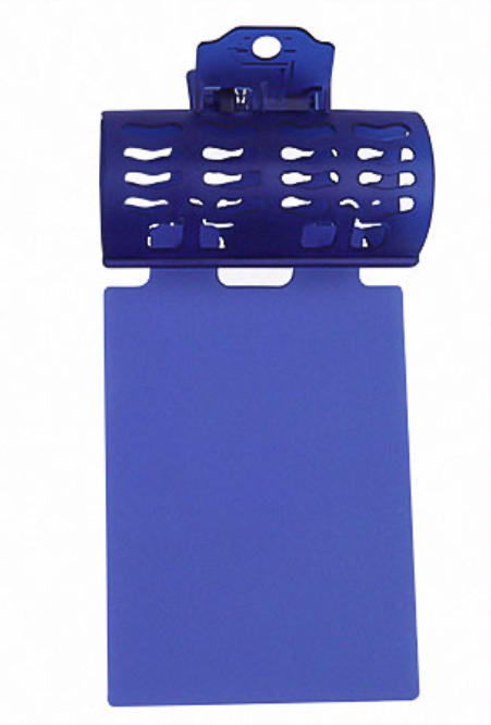 New hot perm silicone insulation clip ceramic insulation clip hair clip (dark blue 2# size: 8cm*2.5cm)