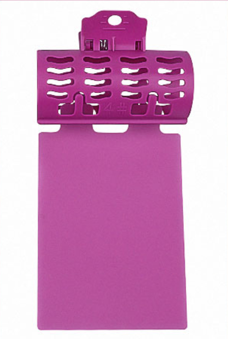 New plastic thermal insulation clip, ceramic thermal silicone thermal insulation clip, hair clip (rose red 4#, size: 8cm*3.5cm)