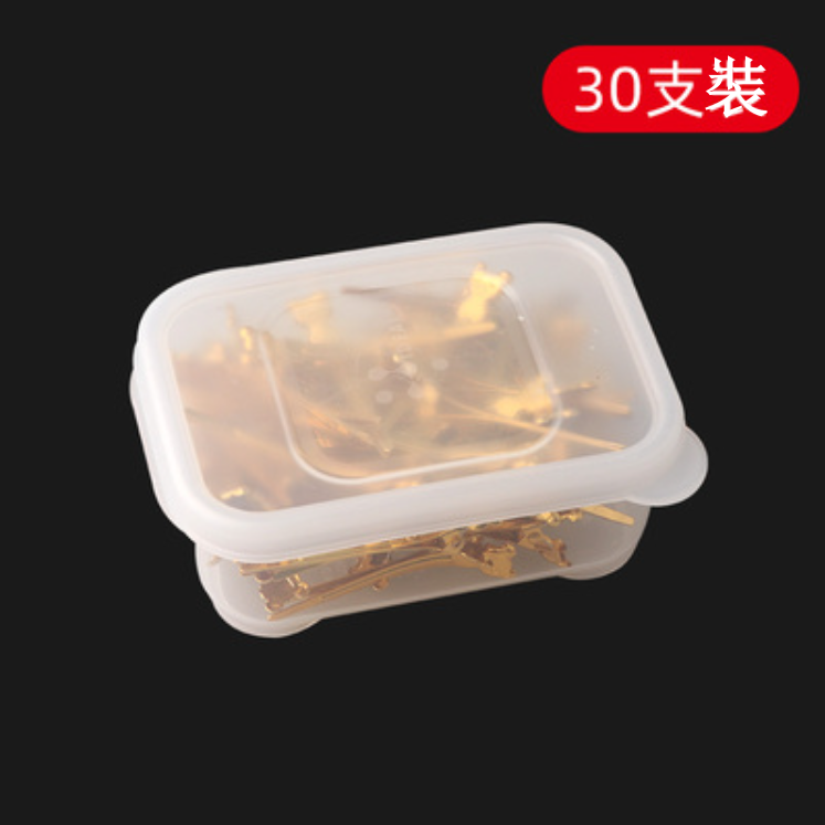 New Bear Hairdressing Aluminum Clips, Hair Clips, Corrugated Style Clips (Gold [30 pieces] Size: 5.5cm)