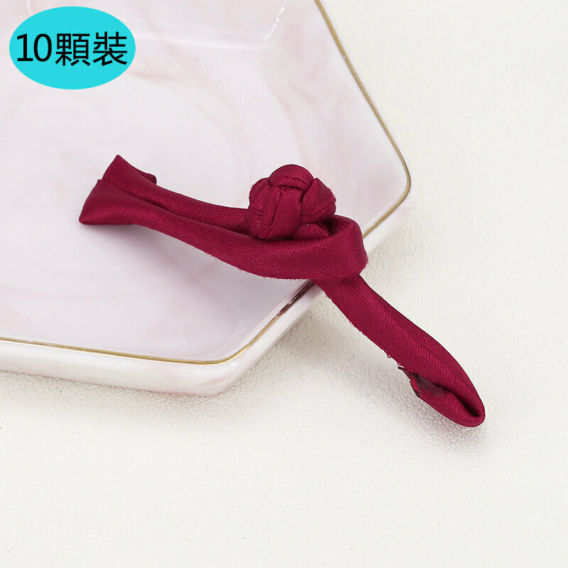 New style [10 pieces] cheongsam button clothing accessories (free needle and thread) (maroon)