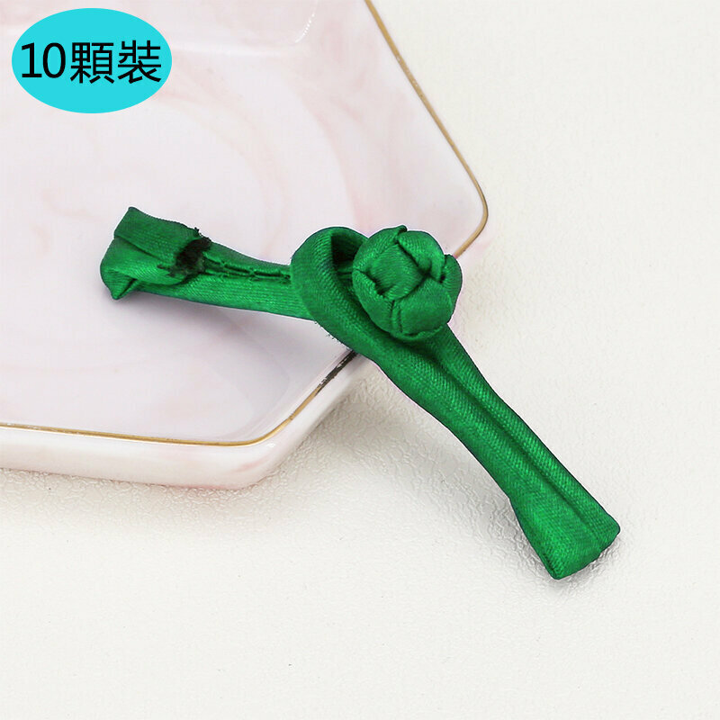 New style [10 pieces] cheongsam button clothing accessories (free needle and thread) (green)