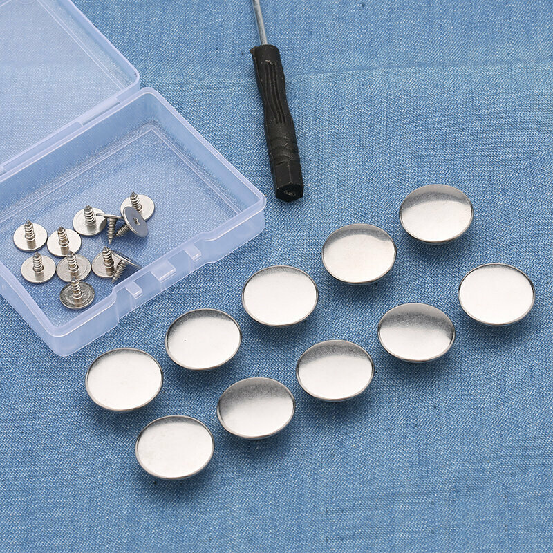 New style [10 pieces] metal button clothing accessories jeans button (17mm with installation tools) (No. 5)