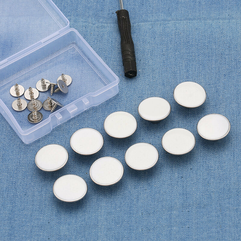 New style [10 pieces] metal button clothing accessories jeans button (17mm with installation tools) (No. 20)