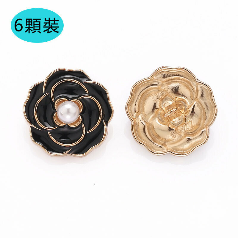 新款【6顆裝】金屬紐扣衣服配件(18mm 送針線)（64號款）