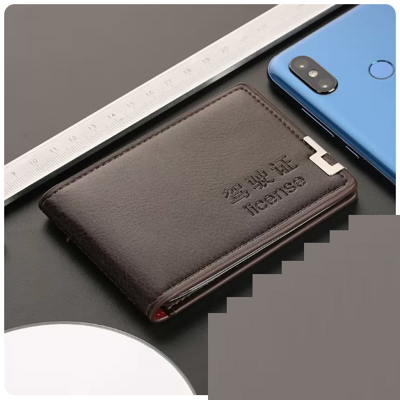 Hot selling driver's license leather case (upgraded nine card slots [gray model])