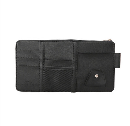 Hot Selling Multifunctional Car Sun Visor Storage Bag Ticket Card Bag [Please contact customer service to confirm the delivery color after placing the order]