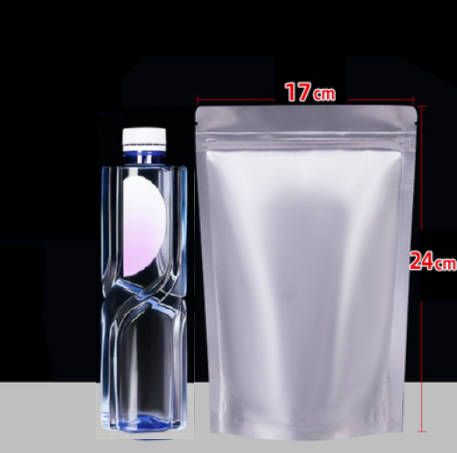 Hotly recommended self-standing pure aluminum foil light-proof packaging bags (24 wires 17*24CM 100 pieces)