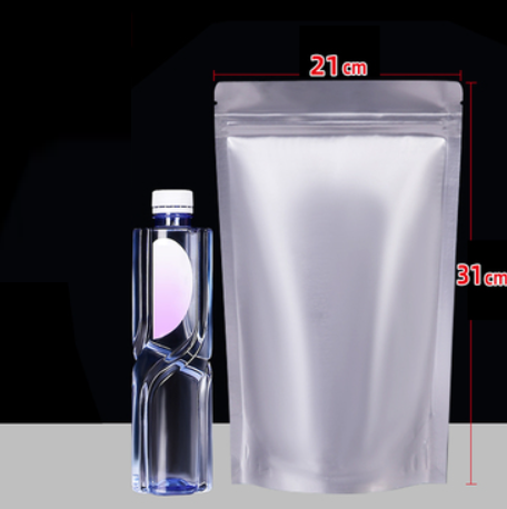 Hotly recommended self-standing pure aluminum foil light-proof packaging bags (24 wires 21*31CM 100 pieces)