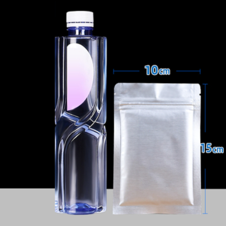 Hot push flat bottom pure aluminum foil light-proof packaging bag (20 wires 10*15CM 100 pieces)