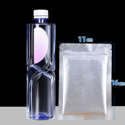 Hot push flat bottom pure aluminum foil light-proof packaging bag (20 wires 11*16CM 100 pieces)