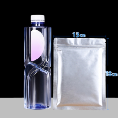 Hot push flat bottom pure aluminum foil light-proof packaging bag (22 wires 13*18CM 100 pieces)