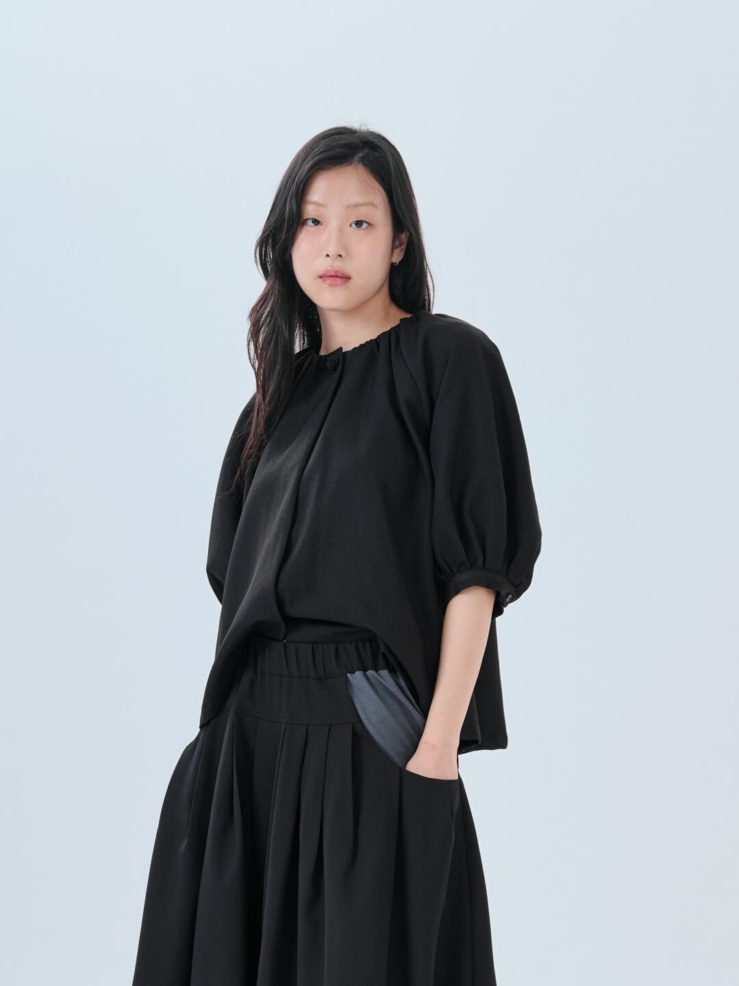 預購 - KR 牛角公主袖Top