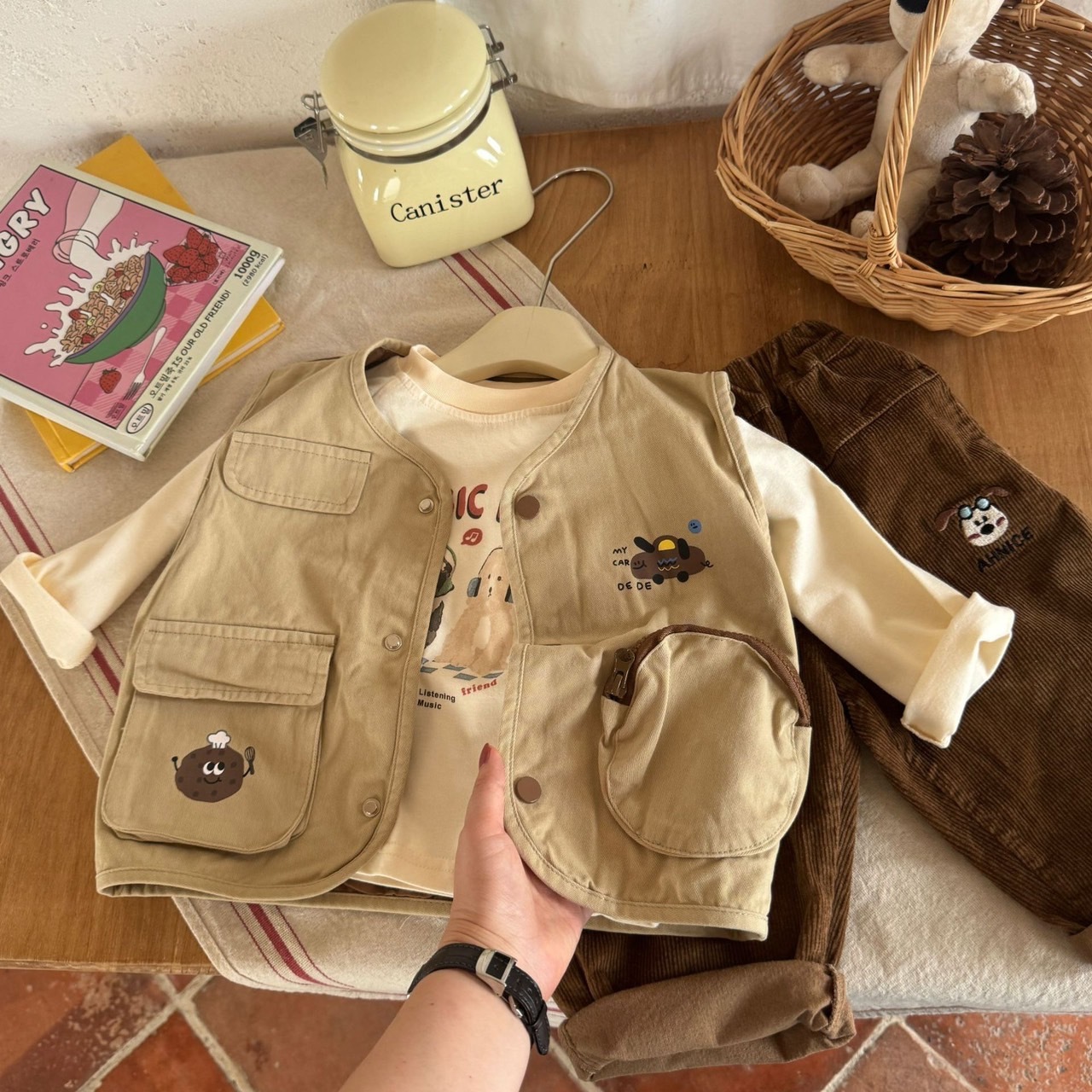 小童趣釣魚背心