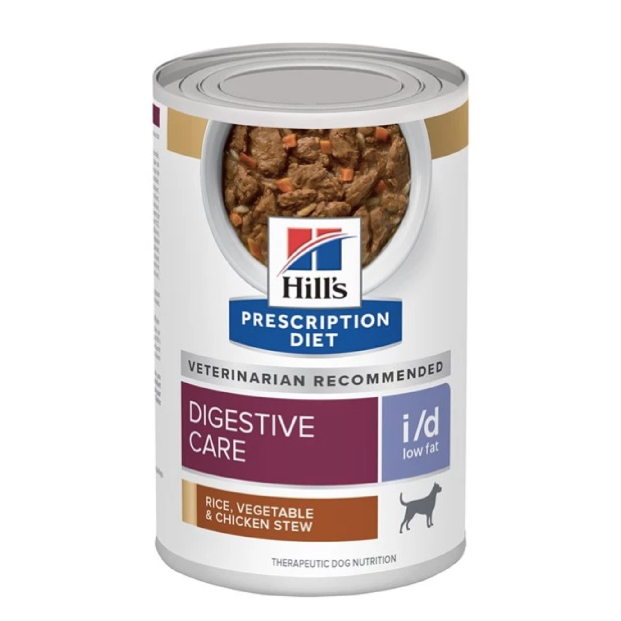 Hill's - 處方食品犬用I/D低脂 米,雞肉及蔬菜燉肉配方12.5OZ (12罐) 10423