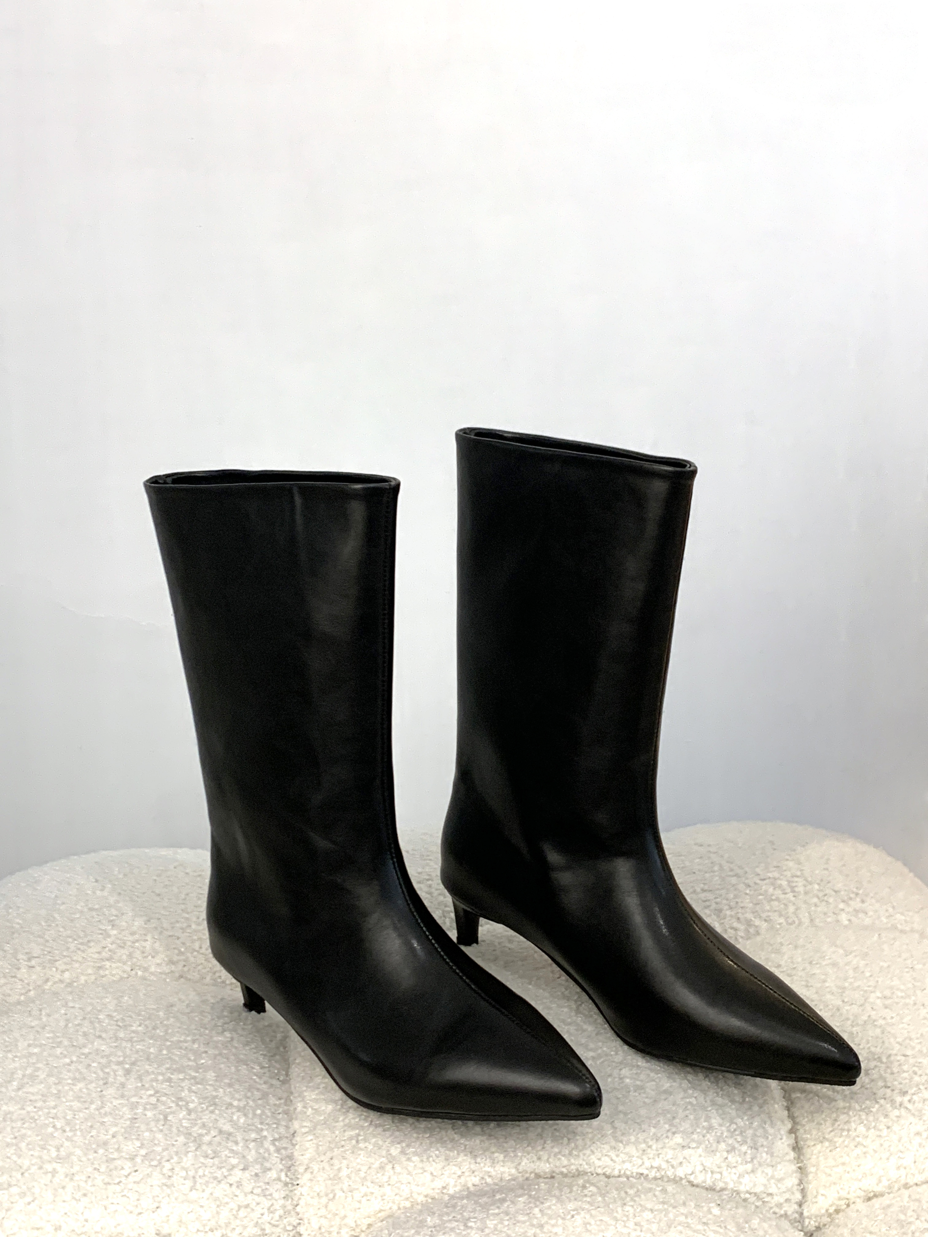 低跟尖頭靴#3356