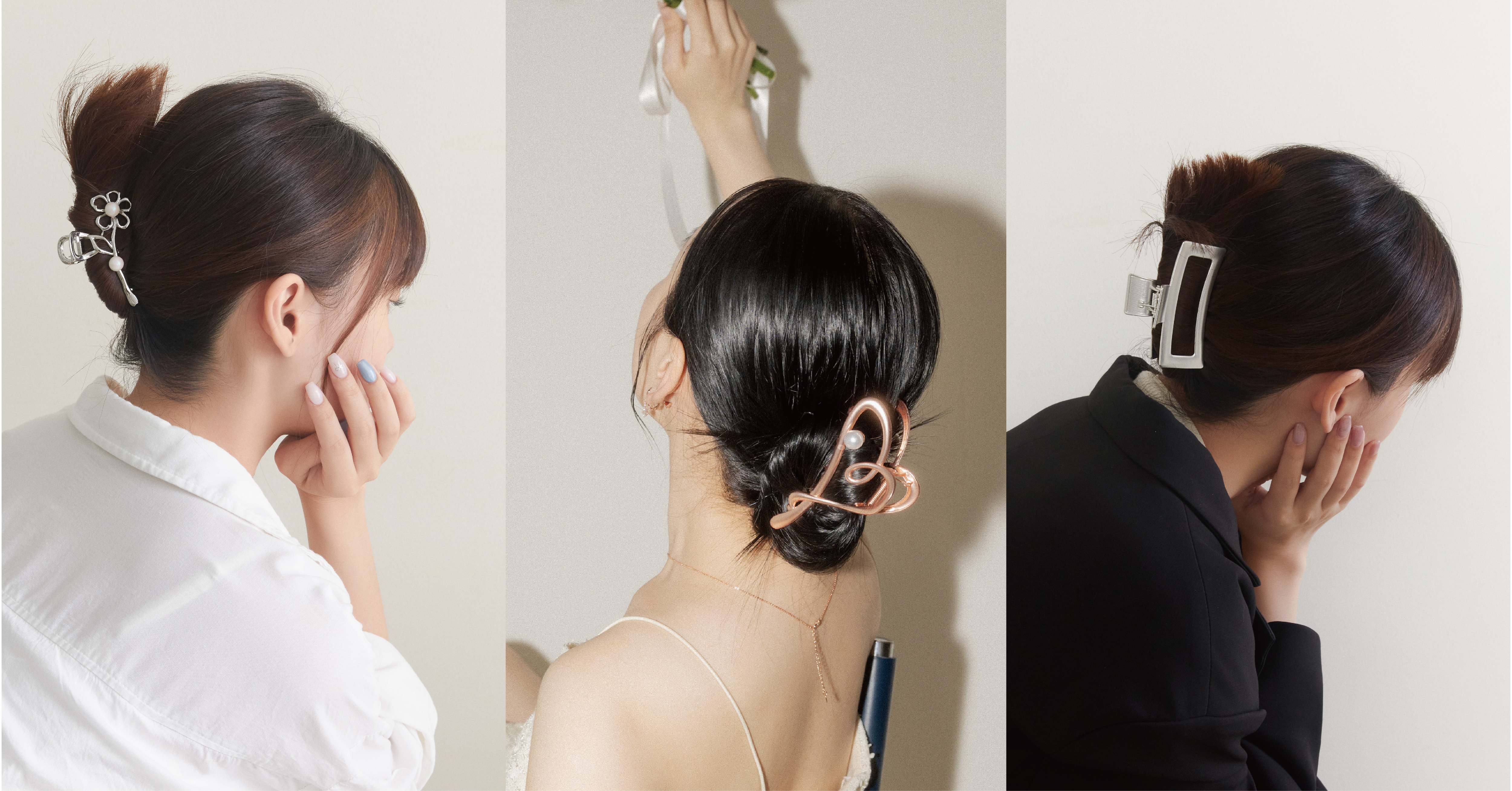 拋開留長髮尷尬期的困擾 短髮也能駕馭的髮飾！