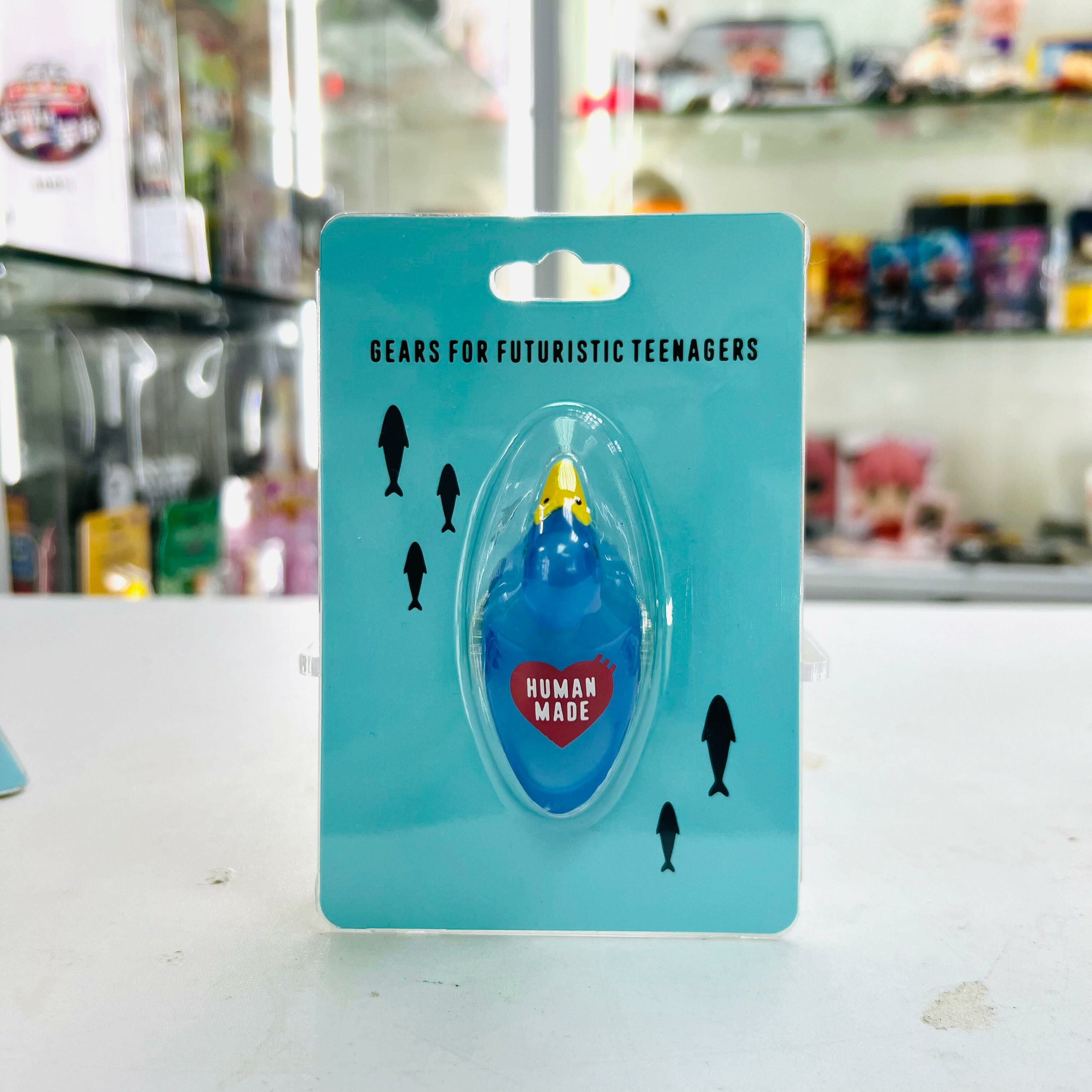 human made duck keychain -blue