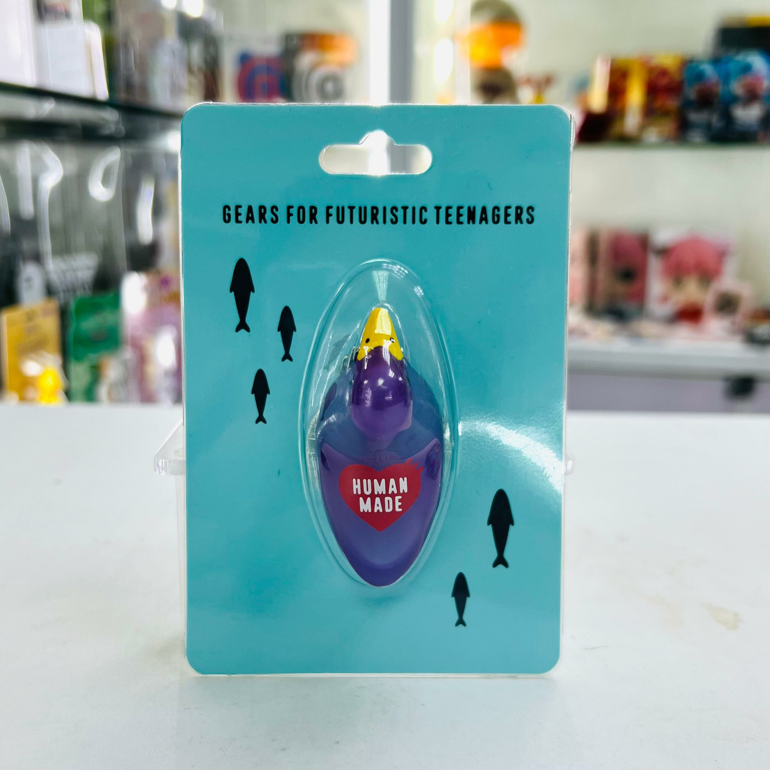 human made duck keychain -Purple