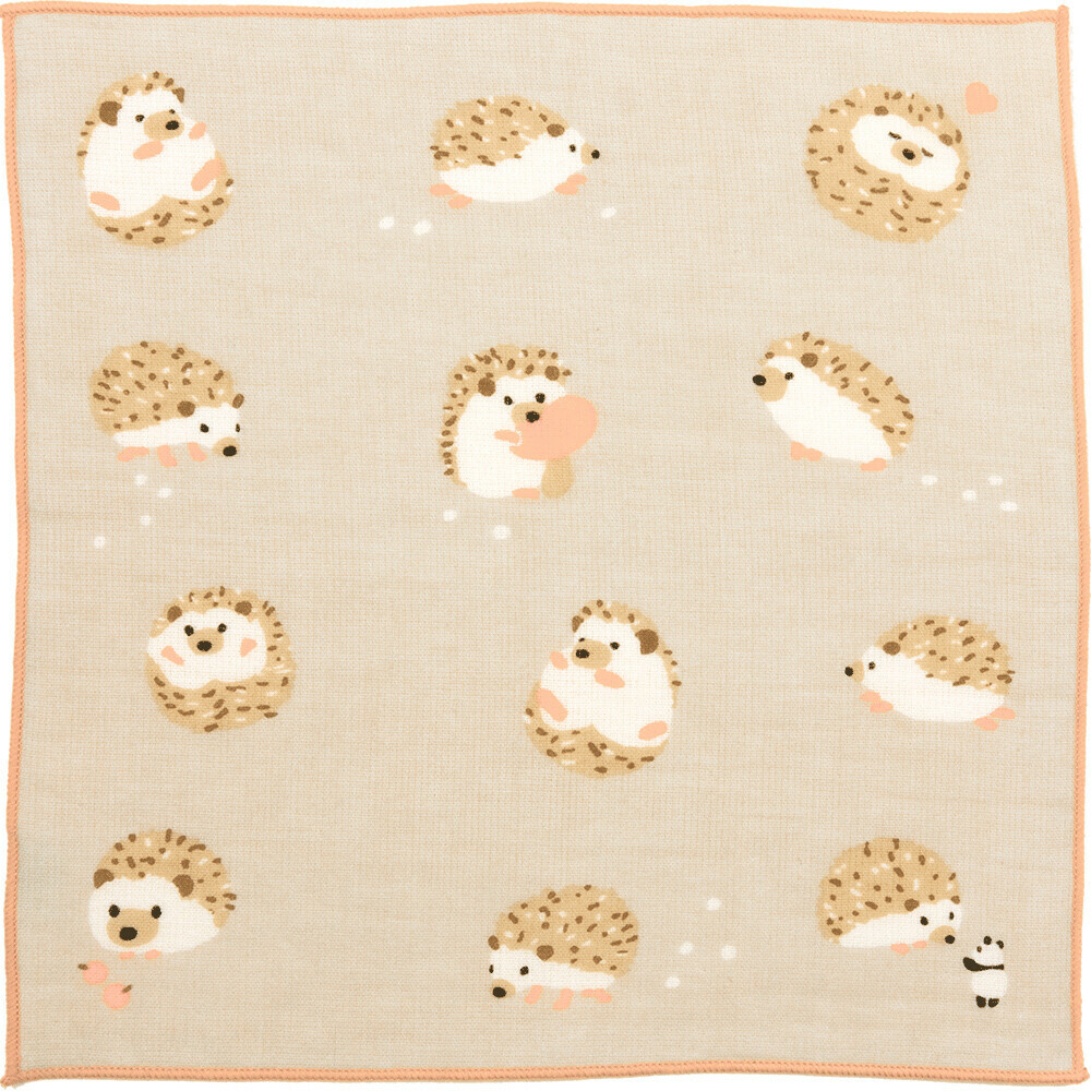 濱文様 刺蝟手帕