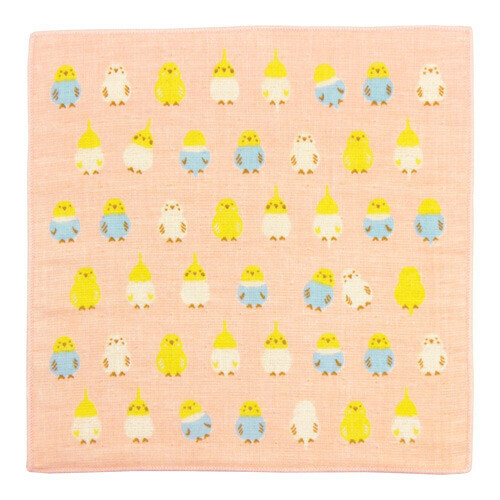 濱文様 鸚鵡手帕