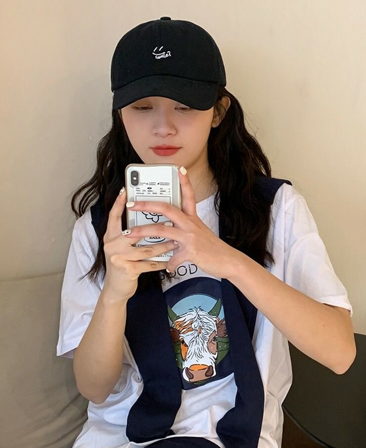 ''Smile ?'' Embroidered Baseball Cap