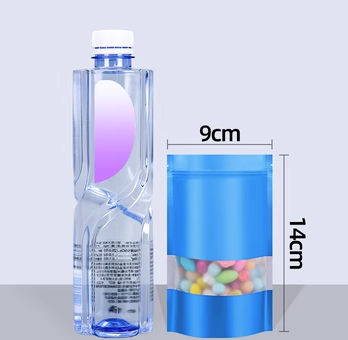 Popular blue ziplock bags (20 silk 9*14+3CM 100 pieces)
