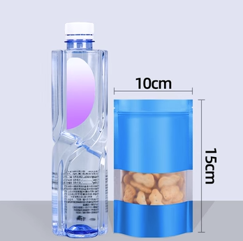 Popular blue ziplock bags (20 silk 10*15+4CM 100 pieces)