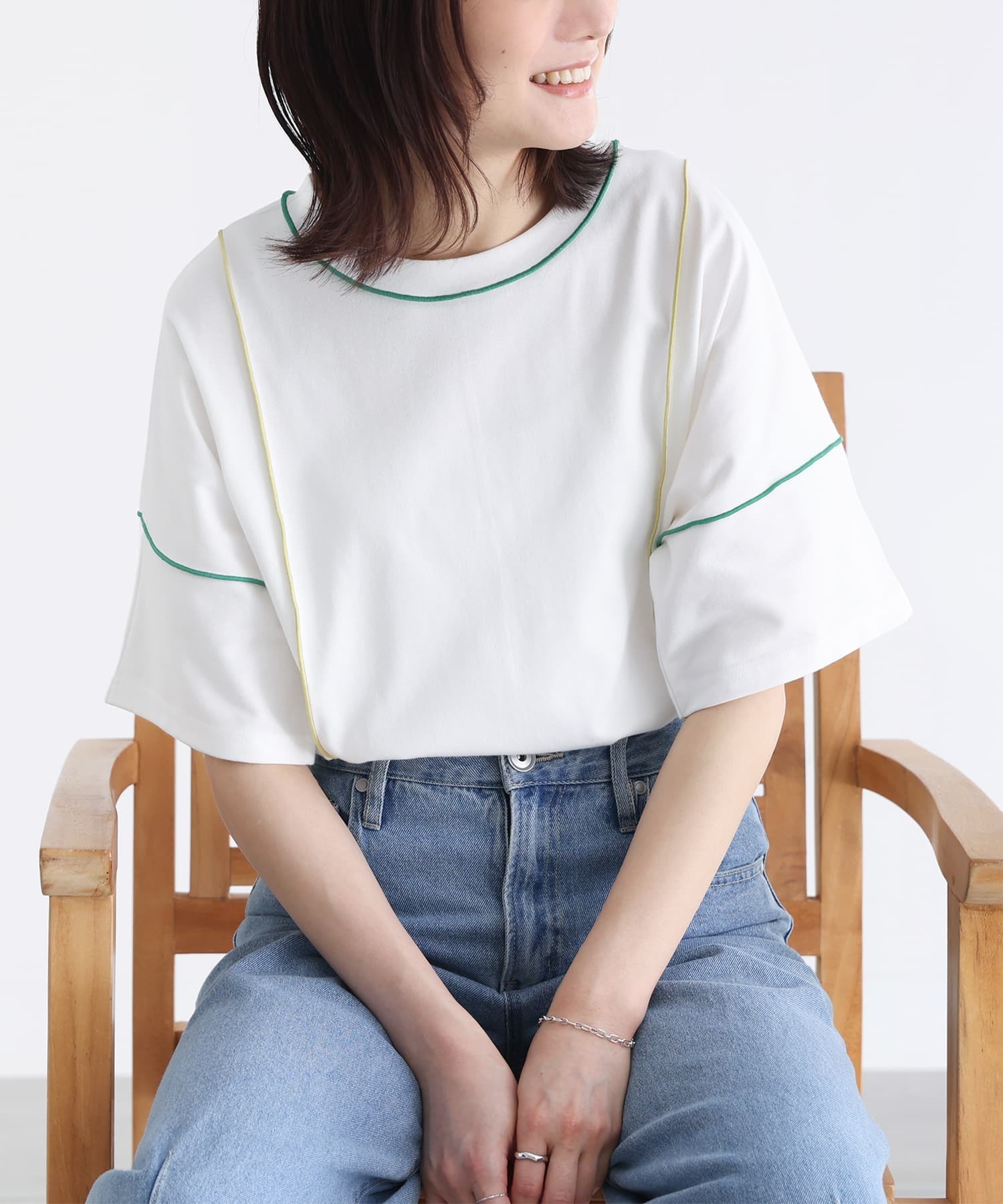 預購 - JP 明線配色Top