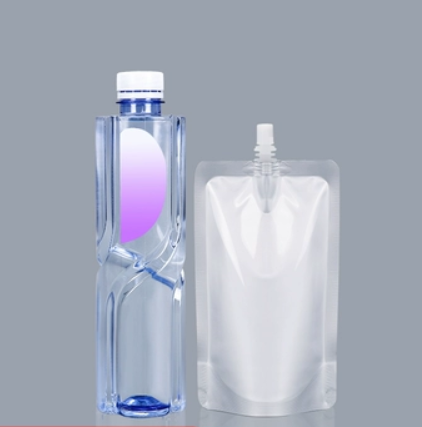 Popular aluminum foil nozzle self-standing packaging bag (20 filaments, 230ml middle mouth, 100 pieces)