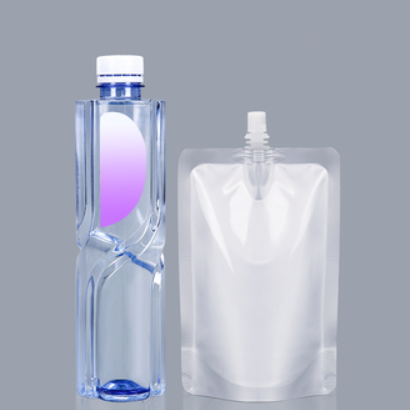 Popular aluminum foil nozzle self-standing packaging bag (20 filaments, 280ml middle mouth, 100 pieces)