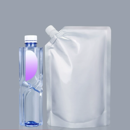 Popular aluminum foil nozzle self-standing packaging bag (30 filaments, 1000ml oblique nozzle, 100 pieces)