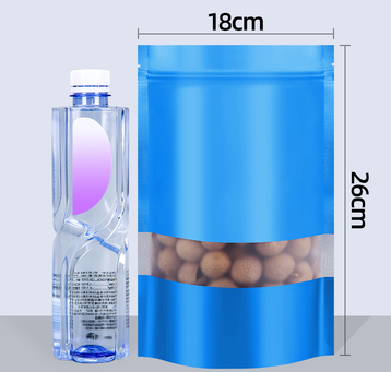 Popular blue ziplock bags (20 silk 18*26+4CM 100 pieces)