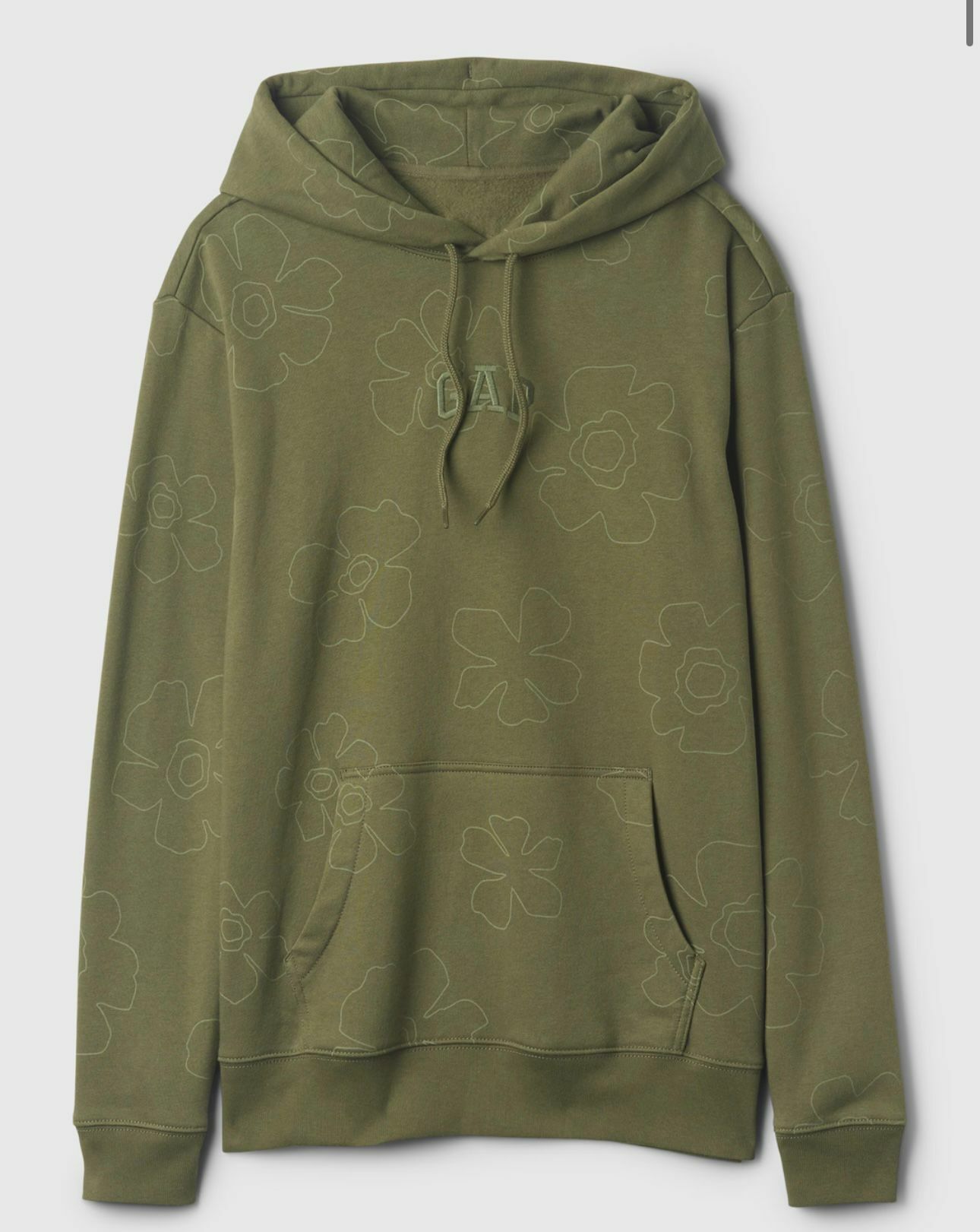 【預訂】GAP F082696 刺繡logo有帽衛衣 (綠色)