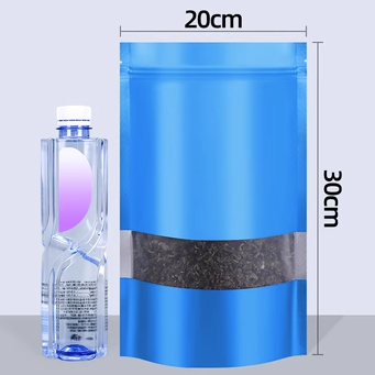 Popular blue ziplock bags (20 silk 20*30+5CM 100 pieces)