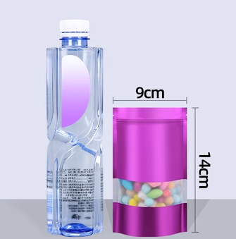 Popular purple ziplock bags (20 silk 9*14+3CM 100 pieces)