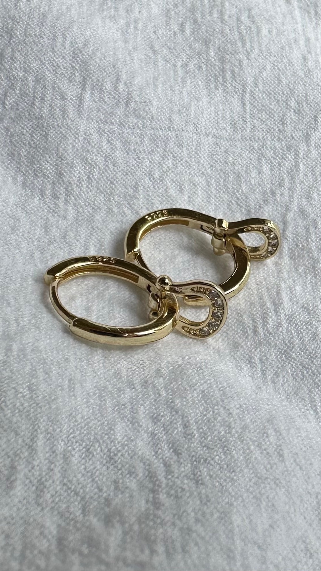 S925 horse shoe hoop pierce