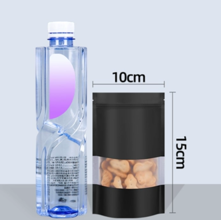 Popular black ziplock bags (20 silk 10*15+4CM 50 pieces)
