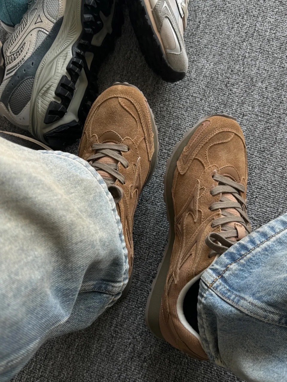 MIZUNO LG 60S 2K 美津濃 棕色 卡其 美拉德色系 焦糖底 男女鞋 D1GH242102 / 預購