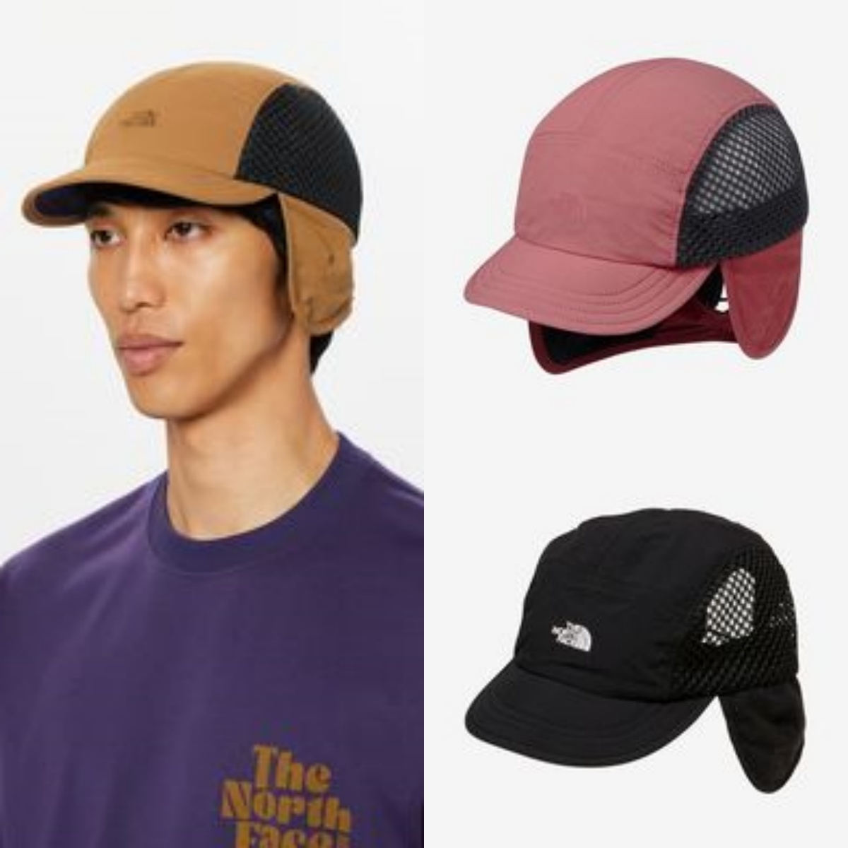 預購┃日本 THE NORTH FACE  Free Run Earflap Cap 遮耳 透氣 五分割帽 NN42474