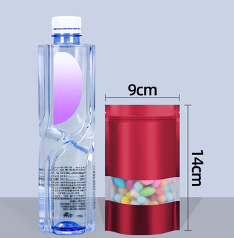 Popular red ziplock bags (20 silk 9*14+3CM 50 pieces)