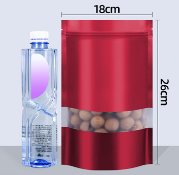 Popular red ziplock bags (20 silk 18*26+4CM 100 pieces)