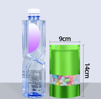 Popular green ziplock bags (20 silk 9*14+3CM 100 pieces)