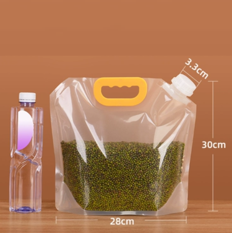 Popular food storage bag capacity 5 pounds (44 silk 28*30+5.5CM 5 pieces)