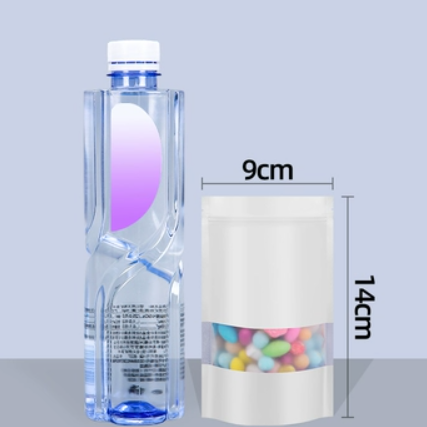 Popular white ziplock bags (20 silk 9*14+3CM 100 pieces)