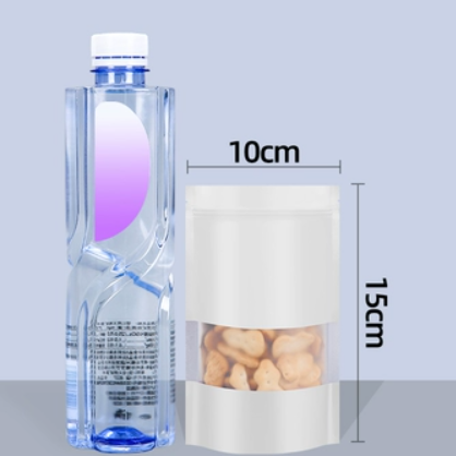 Popular white ziplock bags (20 silk 10*15+4CM 100 pieces)