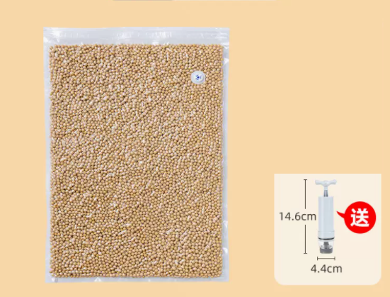 New style 10 vacuum compression bags food preservation bags with hand pump (extra large size) 38*56cm