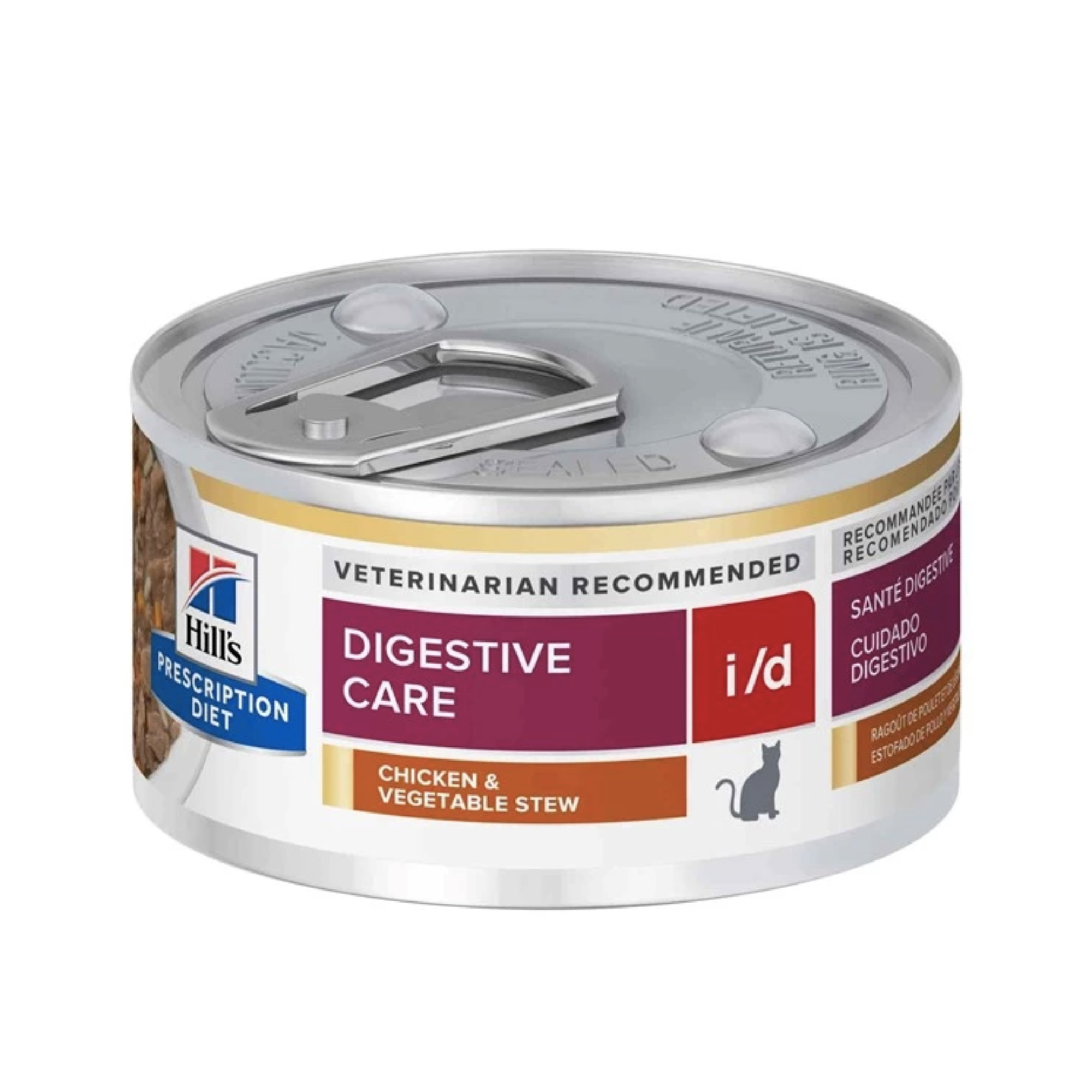 Hill's -處方食品貓用I/D 消化系統護理罐頭 (雞肉及蔬菜味)2.9安士 (24罐) 3392