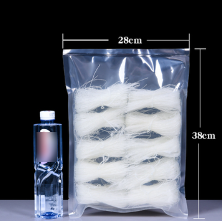 Popular glossy vacuum packaging bags (16 silk 28*38CM 100 pieces)